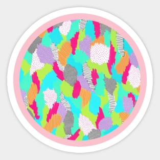 Joyful abstract Sticker